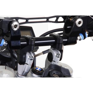 Acercador de manillar Vario Ø 28 mm Ø 28mm. Eleva/acerca variable. Negro.