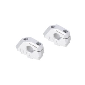 Acercador de manillar var. Ø 22 con desplazamiento Plateado. BMW F 750 GS (17-) / F 800 GS (23-).