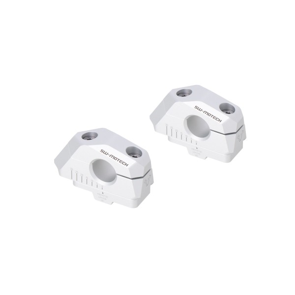 Acercador de manillar var. Ø 22 con desplazamiento Plateado. BMW F 750 GS (17-) / F 800 GS (23-).