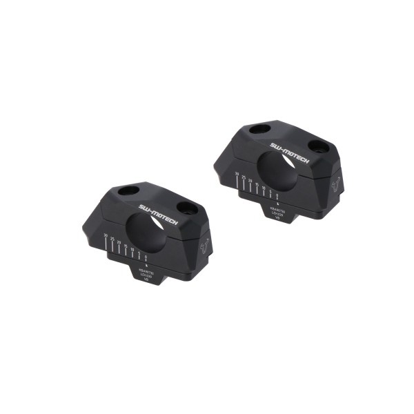 Acercador de manillar variable para Ø28 H-28mm. Colocación de 5/10/15/20/25/30 mm. Negro