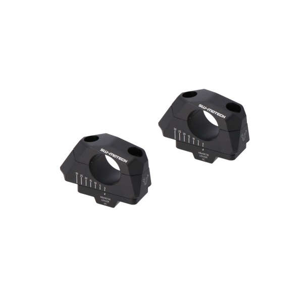 Acercador de manillar variable para Ø32 H-32mm. Colocación de 5/10/15/20/25/30 mm. Negro