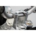 Elevador de manillar H-30 mm. Plateado. BMW F 850 GS/Adv, F 900 GS.
