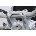 Elevador de manillar H-30 mm. Plateado. BMW F 850 GS/Adv, F 900 GS.