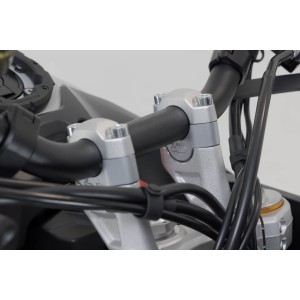 Elevador de manillar Al-20 mm. Plateado. Trium Tiger 900 GT/Rally Pro.