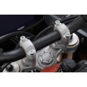 Elevador de manillar Al-20 mm. Plateado. Trium Tiger 900 GT/Rally Pro.