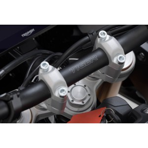 Elevador de manillar Al-30 mm. Plateado. Trium Tiger 900 GT/Rally Pro.