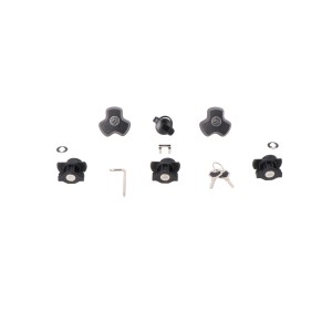 Juego de bombín DUSC 3 cerraduras, 1 juego bombín, 2 seguros antirrobo.