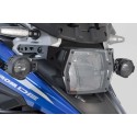 Protector de luces delanteras Soporte con panel PVC. Suzuki V-Strom 1050 (19-).