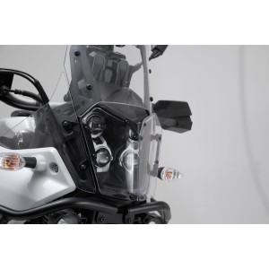 Protector de luces delanteras Soporte con panel de PVC. Yamaha Ténéré 700 (19-).