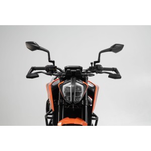 Protectores de maneta con deflector de aire Negro. KTM 790/890/990 Duke, 1290 Super Duke R.