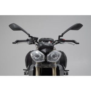Protectores de maneta Negro. Triumph Street Triple 675.