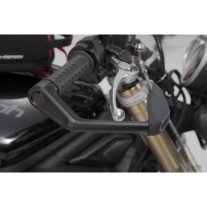 Protectores de maneta con deflector de aire Negro. Triumph Street Triple 675.
