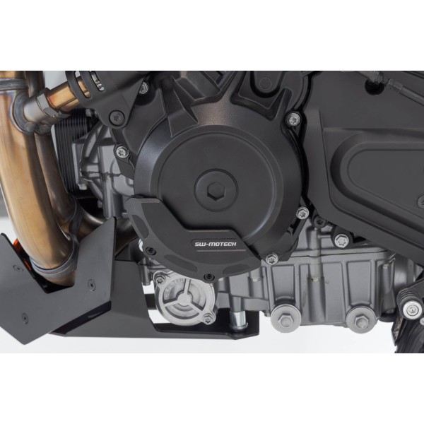 Protector de la tapa para la carcasa del motor Negro. KTM 990 Duke (23-).