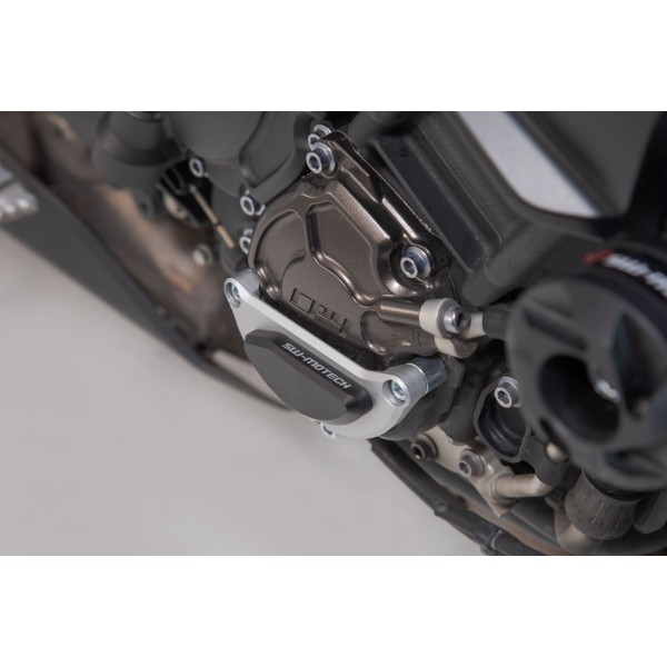 protector de la tapa para la carcasa del motor Negro/plateado. Yamaha MT-10 / SP (16-).