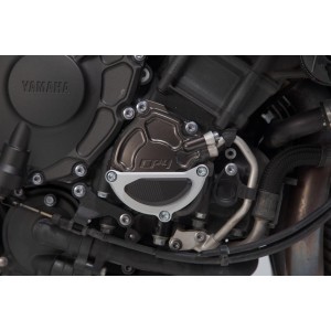 protector de la tapa para la carcasa del motor Negro/plateado. Yamaha MT-10 / SP (16-).