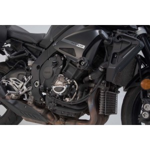 protector de la tapa para la carcasa del motor Negro/plateado. Yamaha MT-10 / SP (16-).