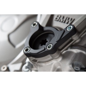 protector de la tapa para la carcasa del motor Negro/plateado. BMW S1000R / RR / XR.