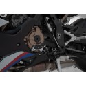 protector de la tapa para la carcasa del motor Negro/plateado. S1000RR(19-)/R(21-), M1000R(22-).
