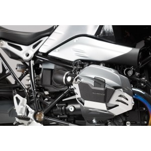Protección de cilindro Plateado. BMW R1200 R / GS / Adv, R nineT.