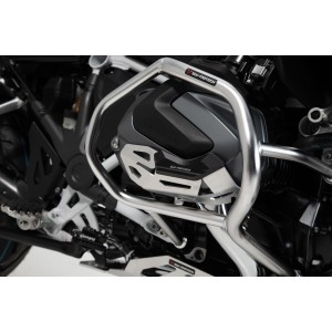 Protección de cilindro Negro/Plata. BMW R 1250 GS, R 1250 R.