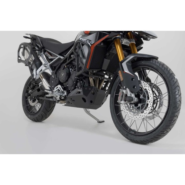 Protector de motor Negro. Triumph Tiger 900 GT/Rally Pro (23-).