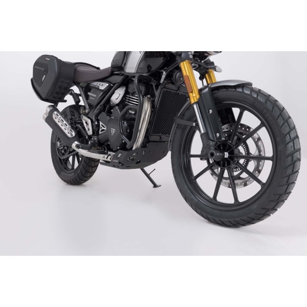 Protector de motor Negro. Triumph Scrambler 400 X (23-).