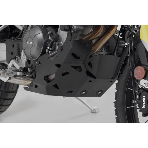 Protección del motor Negro. Aprilia Tuareg 660 (21-).