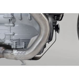 Protector de motor Negro. Moto Guzzi V100 Mandello/S.