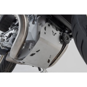 Protector de motor Plateado. Moto Guzzi V100 Mandello/S.