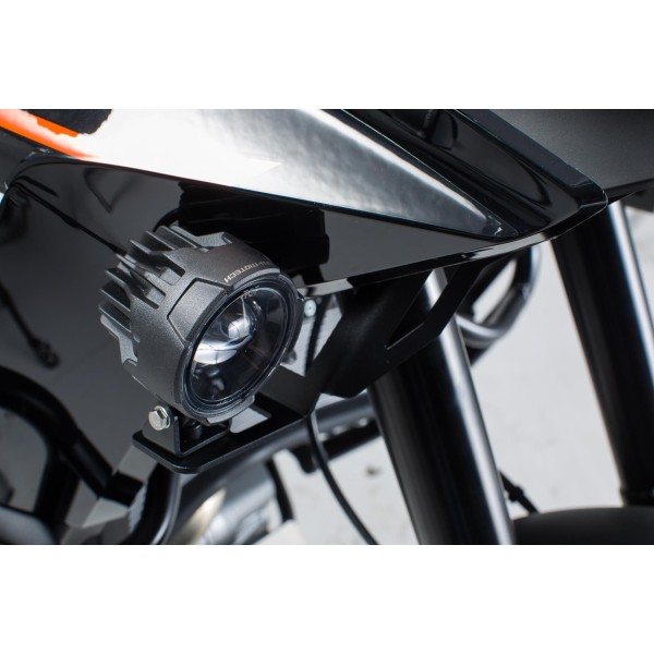 Soportes para luces Negro. KTM 1050/1090 Adv., 1190 Adv./R.