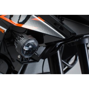 Soportes para luces Negro. KTM 1050/1090 Adv., 1190 Adv./R.