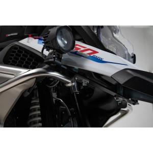 Soportes para luces Negro. BMW R 1200 GS (12-18), R 1250 GS (18-).