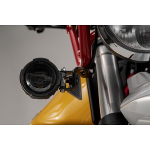 Soportes para luces Negro. Moto Guzzi V85 TT (19-23).