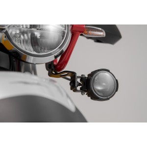Soportes para luces Negro. Moto Guzzi V85 TT (19-23).