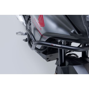 Protecciones laterales de motor Negro. Honda XL750 Transalp (22-).