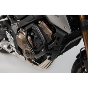 Protecciones laterales de motor Negro. Honda CB650F (14-18) / CB650R (18-).