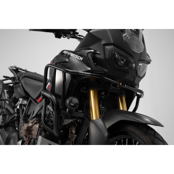 Protecciones superiores de motor Negro. Honda CRF1000L Africa Twin (15-).
