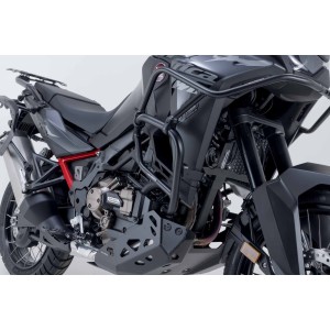 Protecciones laterales de motor Negro. Honda CRF1100L Africa Twin (19-).
