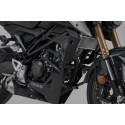 Protecciones laterales de motor Negro. Honda CB125R (20-).