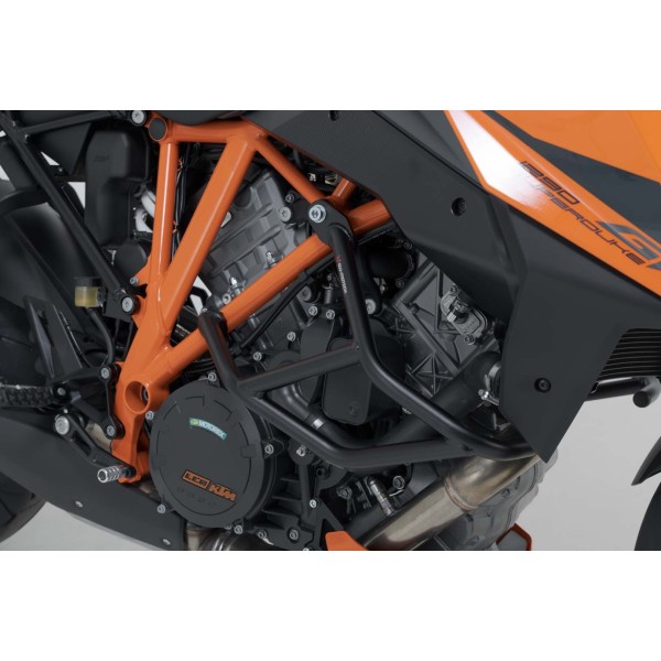 Protecciones laterales de motor Negro. KTM 1290 Super Duke R / GT.