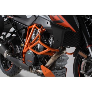 Protecciones laterales de motor Naranja. KTM 1290 Super Duke R / GT.