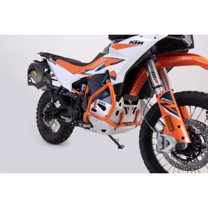 Protecciones laterales de motor Naranja. KTM 790 Adv/R (19-21), 890 Adv/R (20-22).