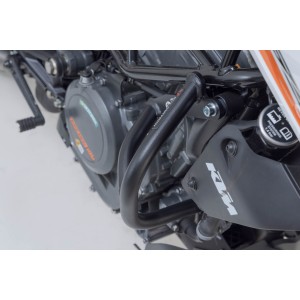 Protecciones laterales de motor Negro. KTM 390 Duke (13-23).