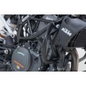 Protecciones laterales de motor Negro. KTM 390 Duke (13-23).