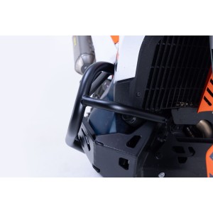 Protecciones laterales de motor Negro. KTM 790 Adv (23-), 890 Adv/R (22-).