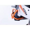 Protecciones laterales de motor Naranja. KTM 790 Adv (23-), 890 Adv/R (22-).