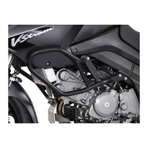 Protecciones laterales de motor Negro. Suzuki DL 650 V-Strom (04-10).