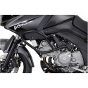 Protecciones laterales de motor Negro. Suzuki DL 650 V-Strom (04-10).