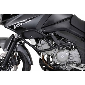 Protecciones laterales de motor Negro. Suzuki DL 650 V-Strom (04-10).