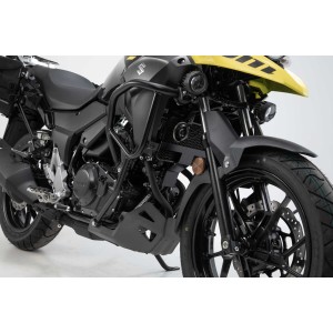 Protecciones laterales de motor Negro. Suzuki V-Strom 250 (18-21).